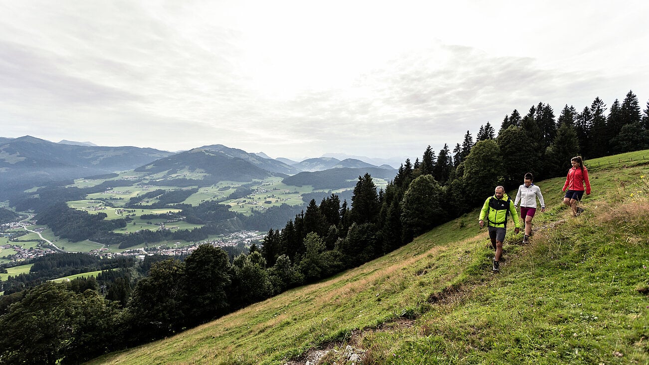 Wanderer am Berg